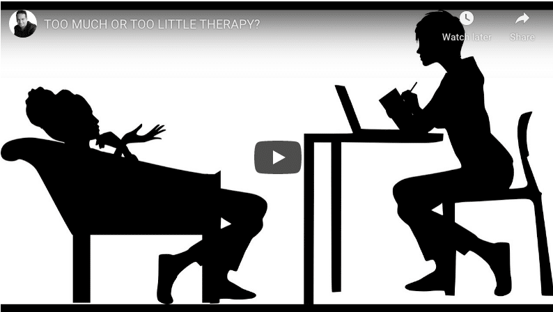 Too much or too little therapy? How do we know when we have solved things?