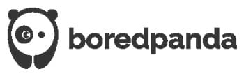 Logo of Bored Panda featuring a stylized panda above the brand name.